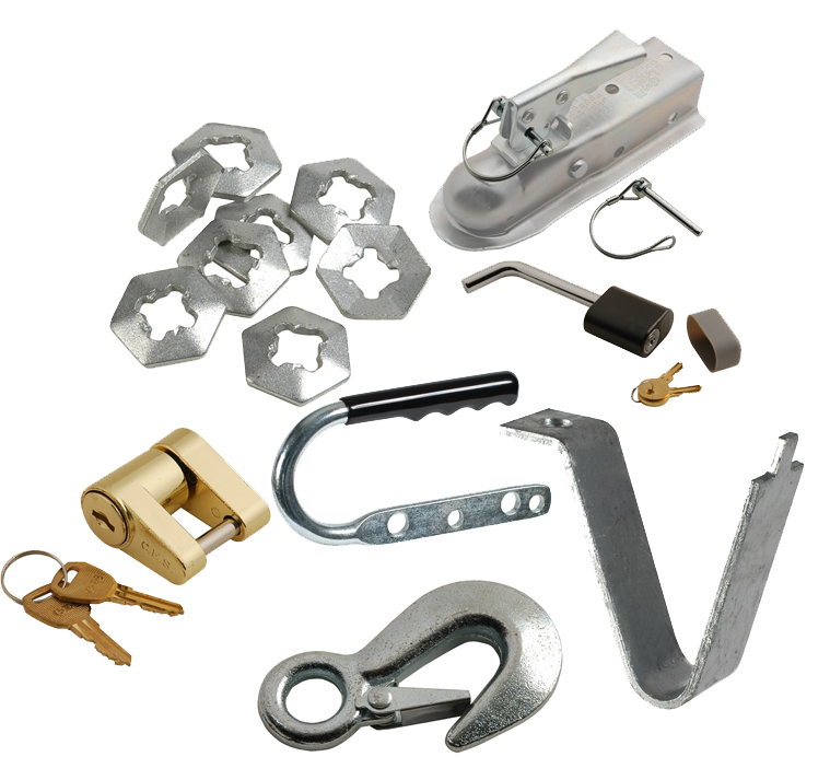 Trailer Accessories, U-bolts, Stainless steel, Zinc, Galvanized