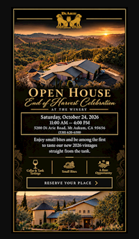 OPEN HOUSE - FREE- Reservation 11AM-4PM - Oct. 24, 2026 MAIN