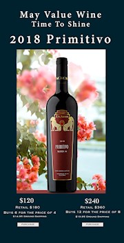 May Value Wine - 6 Bottle Set - 2018 Primitivo