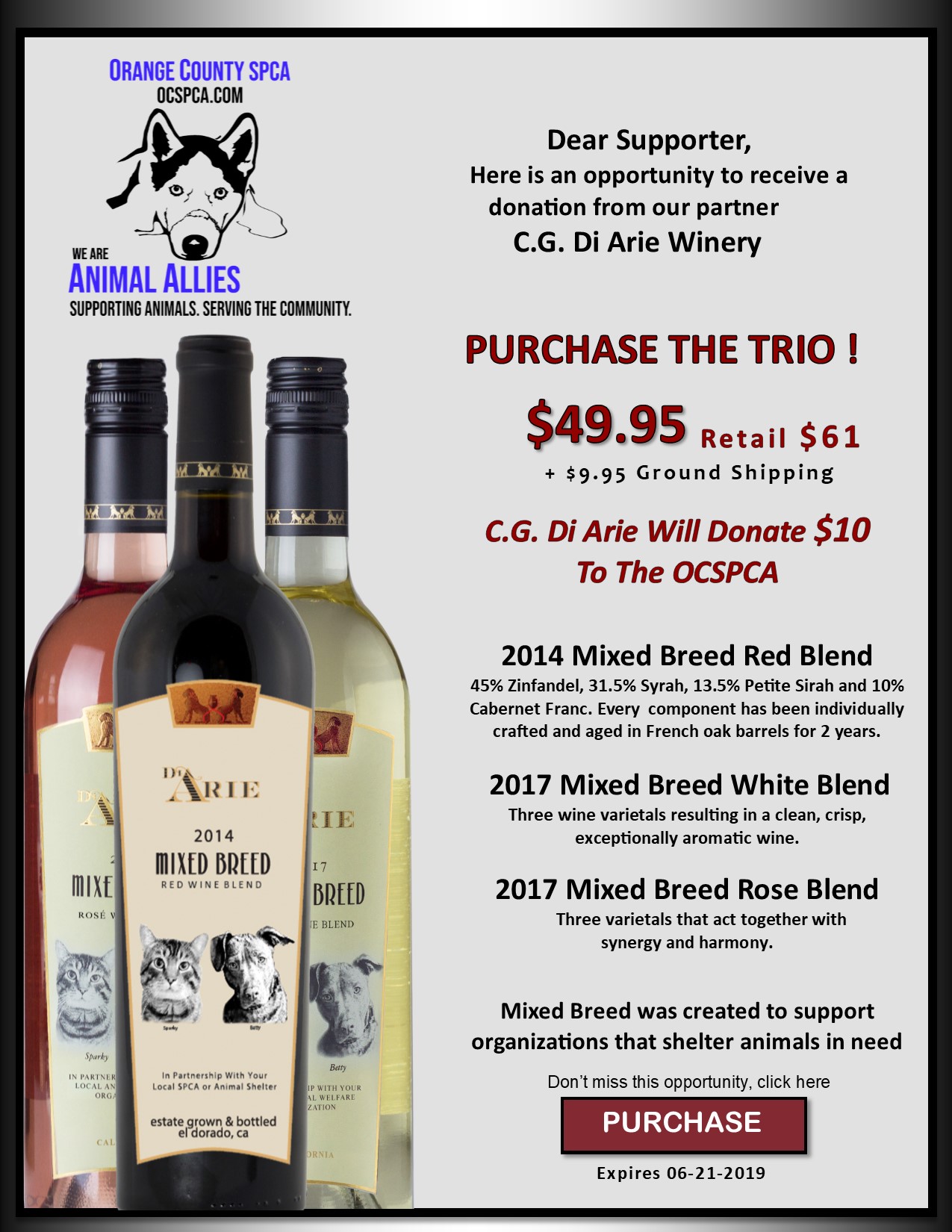 Orange County SPCA "3 Great Products In One Package!" MAIN