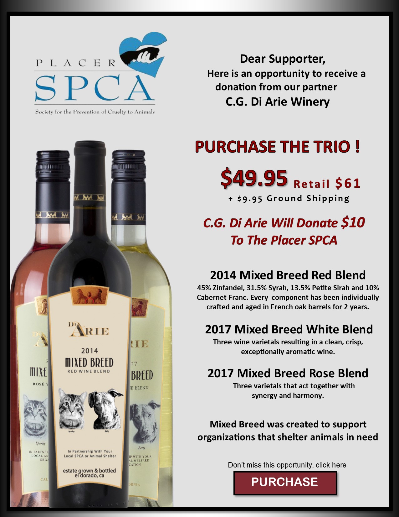Placer SPCA Trio "3 Great Products In One Package!" MAIN