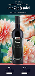 April 2020 Value Wine - 2016  Zinfandel Break Away 12 Bottle Set THUMBNAIL