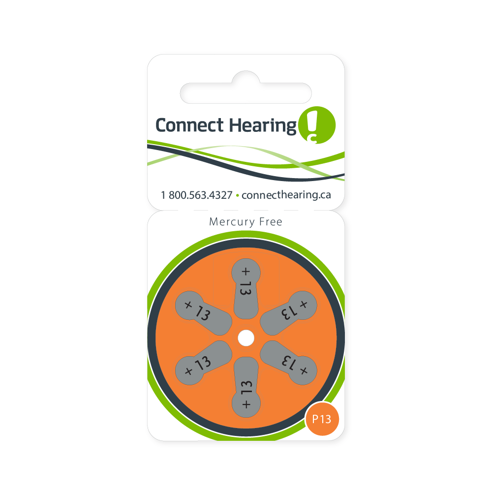 P13 Mercury-Free Hearing Aid Batteries: 10 pack (60 individual batteries) THUMBNAIL