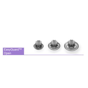 Phonak EasyGuard Vented Dome open hearing aid domes, smokey grey in color. THUMBNAIL