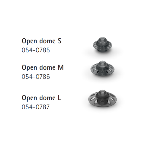 Phonak Marvel SDS 4.0 open hearing aid domes, smokey grey in color. MAIN