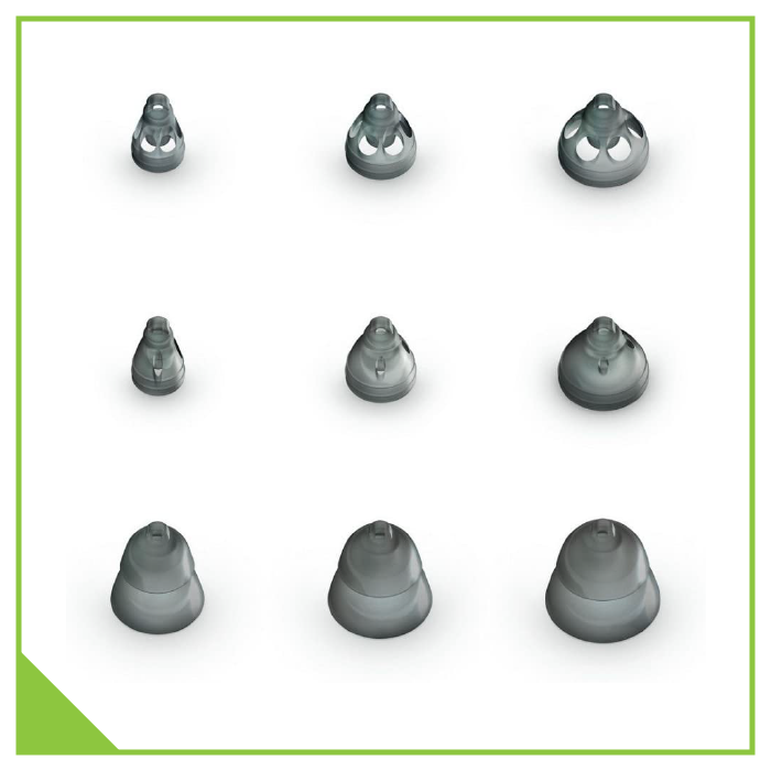 Hearing Aid Supplies Unitron Domes All Sizes
