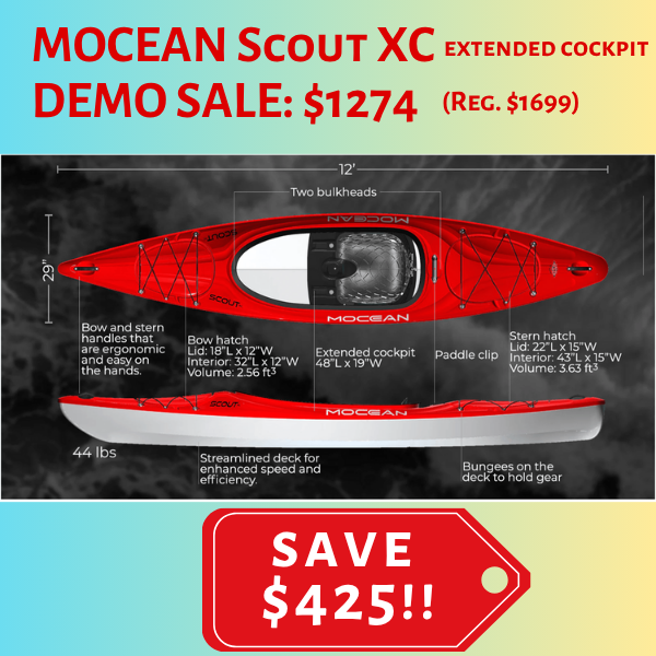 Mocean Scout XC 12' Kayak - Demo Model SALE THUMBNAIL