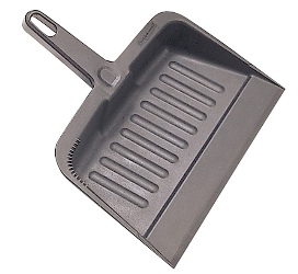 DUSTPAN, RUBBERMAID, HEAVY-DUTY, CHARCOAL LARGE