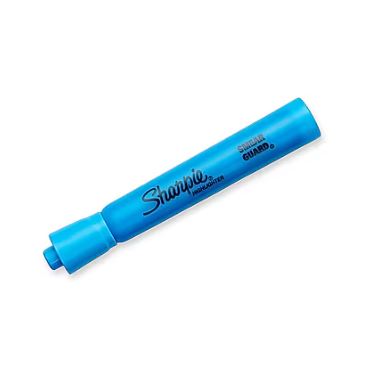 HIGHLIGHTERS, SHARPIE, TANK, CHISEL TIP, BLUE, 12/CT LARGE
