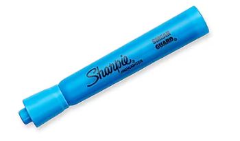 HIGHLIGHTERS, SHARPIE, TANK, CHISEL TIP, BLUE, 12/CT MAIN
