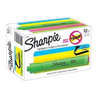 HIGHLIGHTERS, SHARPIE, TANK, CHISEL TIP, GREEN, 12/CT MAIN