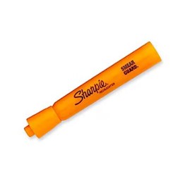 HIGHLIGHTERS, SHARPIE, TANK, CHISEL TIP, ORANGE, 12/CT LARGE