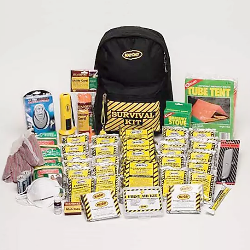 EMERGENCY BACKPACK KIT, MAYDAY, 4 PERSON DELUXE LARGE