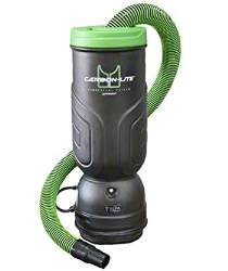 BACKPACK VACUUM, 10 QT, CARBON-LITE, HEPA, Z-GLIDE TOOL KIT LARGE