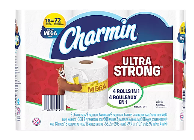 TOILET PAPER, CHARMIN ULTRA STRONG, BATHROOM TISSUE, 18 MEGA ROLLS THUMBNAIL
