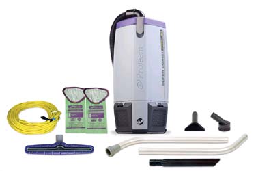 Vacuum, Backpack, 10 Qt., SuperCoach Pro, w/Kit 107098 LARGE