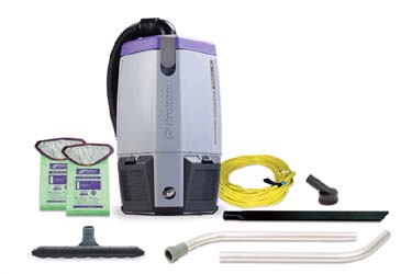 BACKPACK VACUUM, 6 QT, SUPERCOACH, W/ KIT 101829 LARGE