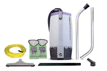 BACKPACK VACUUM, 10 QT, SUPERCOACH PRO, W/ KIT 107100 LARGE