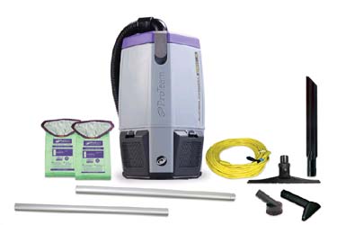 BACKPACK VACUUM, 6 QT, SUPERCOACH PRO, W/ KIT 106841 LARGE