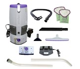 BACKPACK VACUUM, CORDLESS, 6 QT, W/XOVER MULTISURFACE 2-PIECE WAND KIT, GOFREE FLEX PRO II, 12Ah THUMBNAIL