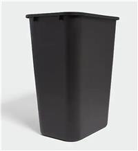 TRASH CAN, INDOOR WITHOUT LID, 10.25 GALLON, BLACK SOFT MOLDED PLASTIC, COASTWIDE PROFESSIONAL MAIN