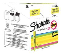 HIGHLIGHTER, SHARPIE, TANK STYLE, FLUORESCENT, YELLOW, 36/PACK MAIN