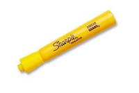 HIGHLIGHTERS, TANK, CHISEL TIP, SHARPIE, YELLOW, 12/CT MAIN