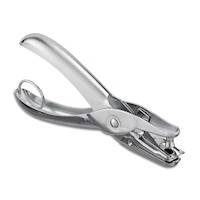 1-HOLE PUNCH, 6 SHEET CAPACITY, SILVER MAIN