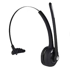 HEADSET, WIRELESS, NOISE CANCELLING, MICROPHONE, BLUETOOTH, OVER THE HEAD, BLACK LARGE