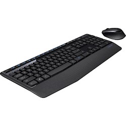 KEYBOARD & MOUSE COMBO, WIRELESS, LOGITECH MK345, BLACK LARGE