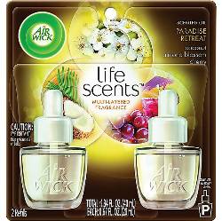 AIR FRESHENER, AIR WICK, LIFE SCENTS, PARADISE RETREAT, 2/CT LARGE