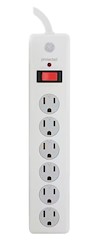 SURGE PROTECTOR, GE 6, OUTLET, 10' CORD LARGE