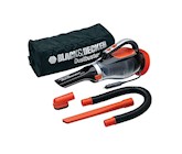 HAND-HELD VACUUM, BAGLESS, AUTO/DETAIL, 16' CORD, BLACK & DECKER, GRAY/RED, W/TOOL KIT & CARRY-BAG THUMBNAIL