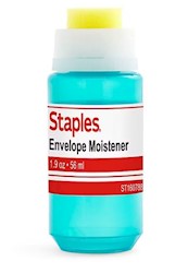 ENVELOPE MOISTENER, STAPLES, BLUE, 2 OZ LARGE