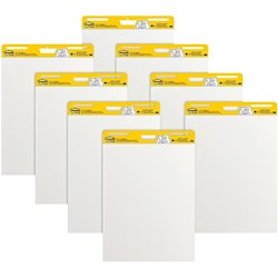 EASEL, STICKY, PAD, POST-IT, 25" X 30", 30 SHEETS/PAD, 8 PADS/CT LARGE