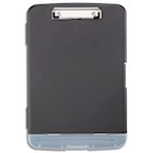 CLIPBOARD, STORAGE, PLASTIC, STAPLES, LETTER SIZE, BLACK THUMBNAIL