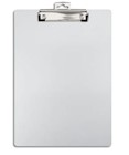 CLIPBOARD, ALUMINUM, STAPLES, LETTER SIZE, SILVER THUMBNAIL