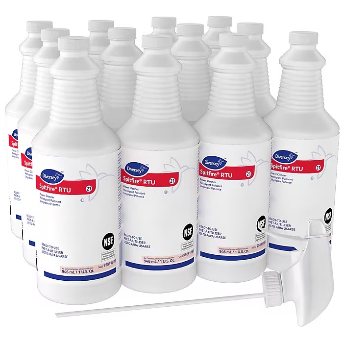 ALL PURPOSE CLEANER, DIVERSEY SPITFIRE RTU, POWER CLEANER, FRESH PINE SCENT, 32 OZ, 12/CT THUMBNAIL