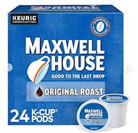 COFFEE, MEDIUM ROAST, MAXWELL HOUSE, ORIGINAL ROAST, KEURIG K-CUP PODS, 24/CT MAIN