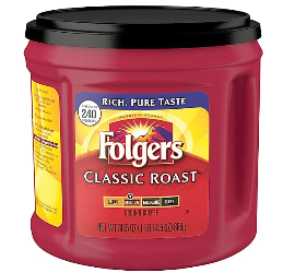 COFFEE, FOLGERS CLASSIC ROAST, GROUND, REGULAR, 30.5 OZ. LARGE