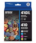 INK, CARTRIDGE, STANDARD & HIGH YIELD, EPSON T410XL/T410, BLACK/CYAN/MAGENTA/YELLOW, 5/CT THUMBNAIL