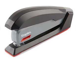 STAPLER, DESKTOP, 20 SHEET CAPACITY, GREY/BLACK/RED LARGE