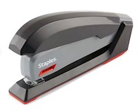 STAPLER, DESKTOP, 20 SHEET CAPACITY, GREY/BLACK/RED MAIN