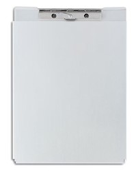CLIPBOARD, STORAGE, ALUMINUM, STAPLES, LETTER SIZE, SILVER LARGE