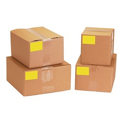 INVENTORY LABELS, RECTANGLE, TAPE LOGIC, 2" X 4", FLUORESCENT YELLOW, 500/ROLL LARGE