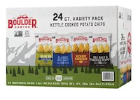 POTATO CHIPS, VARIETY PACK, BOULDER CANYON, 1.5 OZ., 24 BAGS/CT MAIN