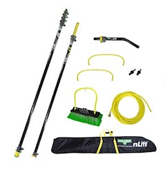 WINDOW CLEANING KIT, UNGER HIFLO, BLACK/YELLOW/GREEN LARGE
