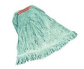 WET MOP HEAD, RUBBERMAID, SUPER STITCH, BLEND, GREEN, 1" HEADBAND 6/CT THUMBNAIL