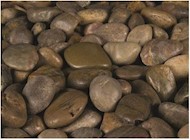 RIVER ROCK, 40 LBS, 42 BAGS/CT, 3CM-5CM THUMBNAIL