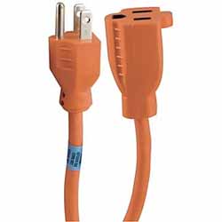 EXTENSION CORD, GE, ORANGE, 25' LARGE